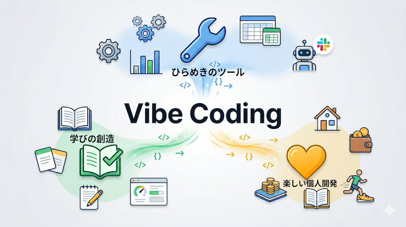 バイブコーディングのイメージ